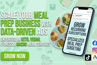 run meal prep marketing campaigns restaurant ads  food delivery facebook ads