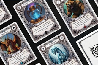 design trading card game card template design playing cards board game design