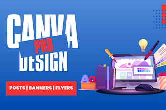 be your professional canva pro designer