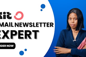 set up convertkit email automation, newsletter system