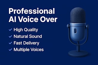 provide realistic ai voice over with fast delivery
