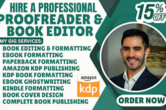 be your book editor, proofreader for paperback formatting KDP formatting
