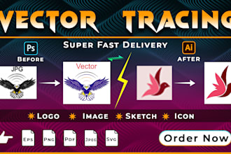 redraw and vectorize your logo into a clean high quality vector file