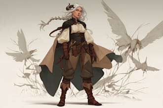 illustrate your ttrpg oc, vtm, fantasy, dnd character art