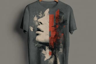 create a custom typography t shirt design