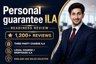 assess your UK personal guarantee for independent legal advice