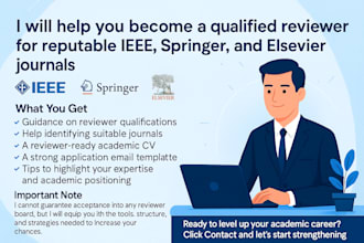 you in becoming a reviewer for ieee, springer, and elsevier