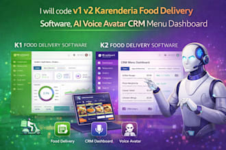 ai online food voice ordering CRM system, ai karenderia restaurant saas web app