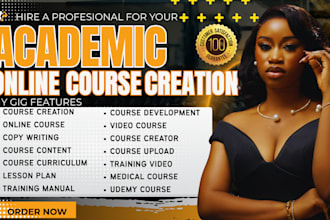 do academic video course online course content course creation course curriculum