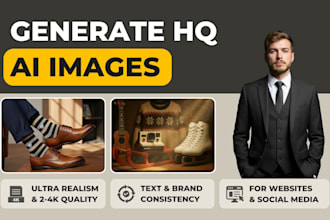 produce ultra realistic ai photos images for brands and websites