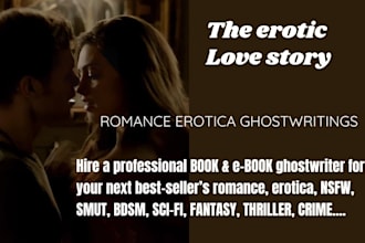 ghostwrite romance fiction or fantasy novel erotica story