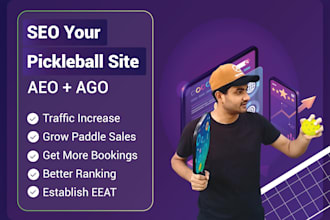 improve pickleball website SEO to get more click and traffic