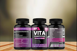do product label design, label design and supplement bottle label design