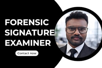 verify if a signature is real or forged with forensic analysis