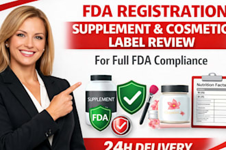 fda registration, supplement cosmetic label review for full fda compliance
