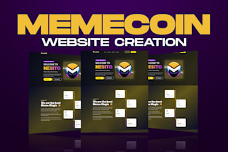 create a premium memecoin website for your crypto token