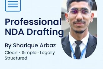 draft a professional nda or contract