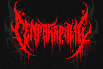 design a brutal metal logo for your band or merch