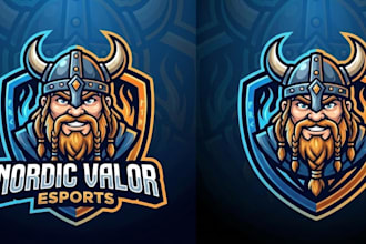 design a clean viking mascot logo with t shirt design