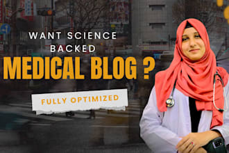 write science backed SEO medical blogs