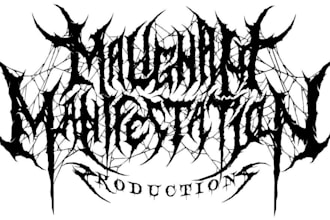 design an insane metal logo with extreme detail