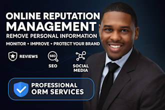 help to improve your online reputation management and remove links, brand repair