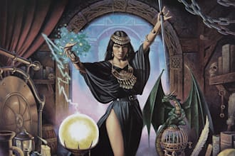 illustrate fantasy art creatures and characters