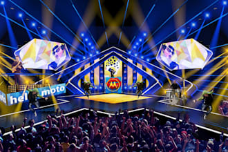 design stage and lighten, vectorworks, 3d visualization,concert marketing, truss