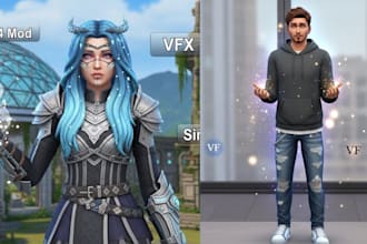 create sim 4 character, sim 4 mod, vfx, sims 4cc, game mod, ck3 mod, build