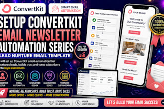 setup convertkit email newsletter automation series lead nurture email template