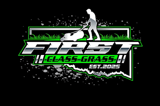 design professional lawn care, landscaping and seasonal service logo