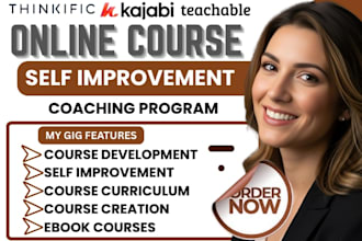 create online course content self improvement training manual workbook