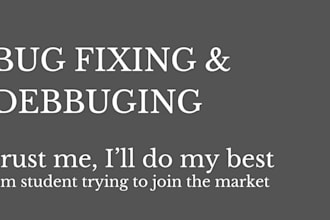 fix bugs in javascript, react js, node js or mysql database