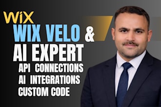 develop advanced wix velo code, custom API, ai solutions