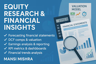 provide equity research and company financial analysis