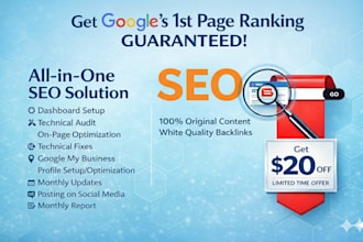 do full SEO package with content, backlinks, gmb  and social media