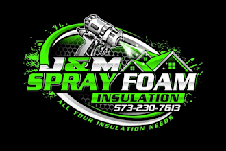 design commercial truck, construction and trades business logo