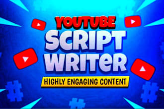 write your youtube content and your script for your project