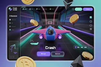develop arcade game website, crash game website, crypto gaming web, aviator bot