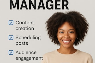 design social media posts and manage daily engagement