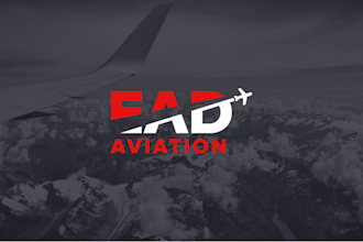 do a modern airplane logo in 24 hours
