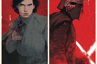 make a star wars custom illustration or fan art