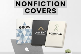 design clean, modern nonfiction or self help book cover for KDP