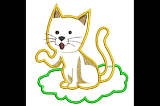 do applique embroidery digitizing with clean stitches