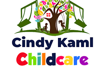 design childcare, preschool, nursery, kindergarten, kids and children logo