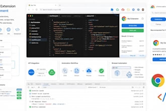develop chrome extension, web automation bot, data scraper