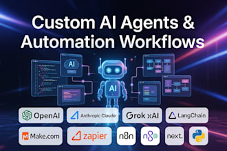 build and integrate custom ai agent and automation workflow