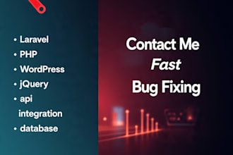 fix and debug all issues in laravel, PHP, wordpress