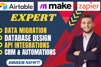 setup airtable database, airtable automation, airtable crm, softr webapp expert