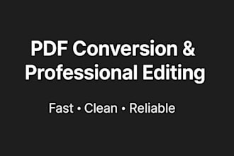 convert, merge, split and professionally edit your PDF files